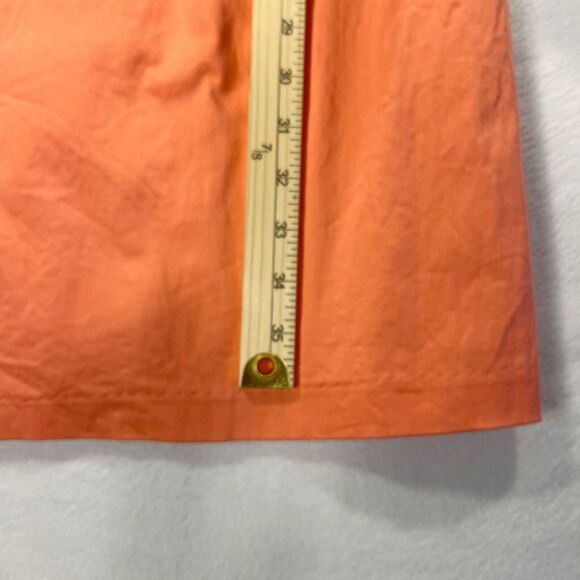 Isaac Mizrahi Live Sleeveless Women's Dress Orange Lined Midi Size 14 - Picture 12 of 14